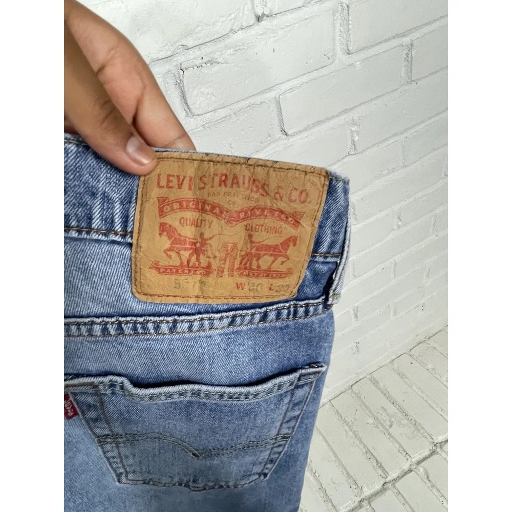 Levi's 511 Slim Fit Jeans Men's 30x30 Light Wash Stretch Denim Blue